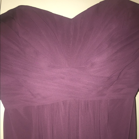 Davids Bridal Amethyst Strapless Dress - Picture 4 of 5